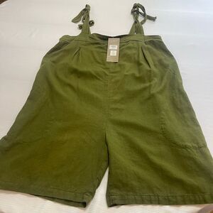 NWT Avatar Olive Cotton Shorts Jumper With Pockets Size XL New